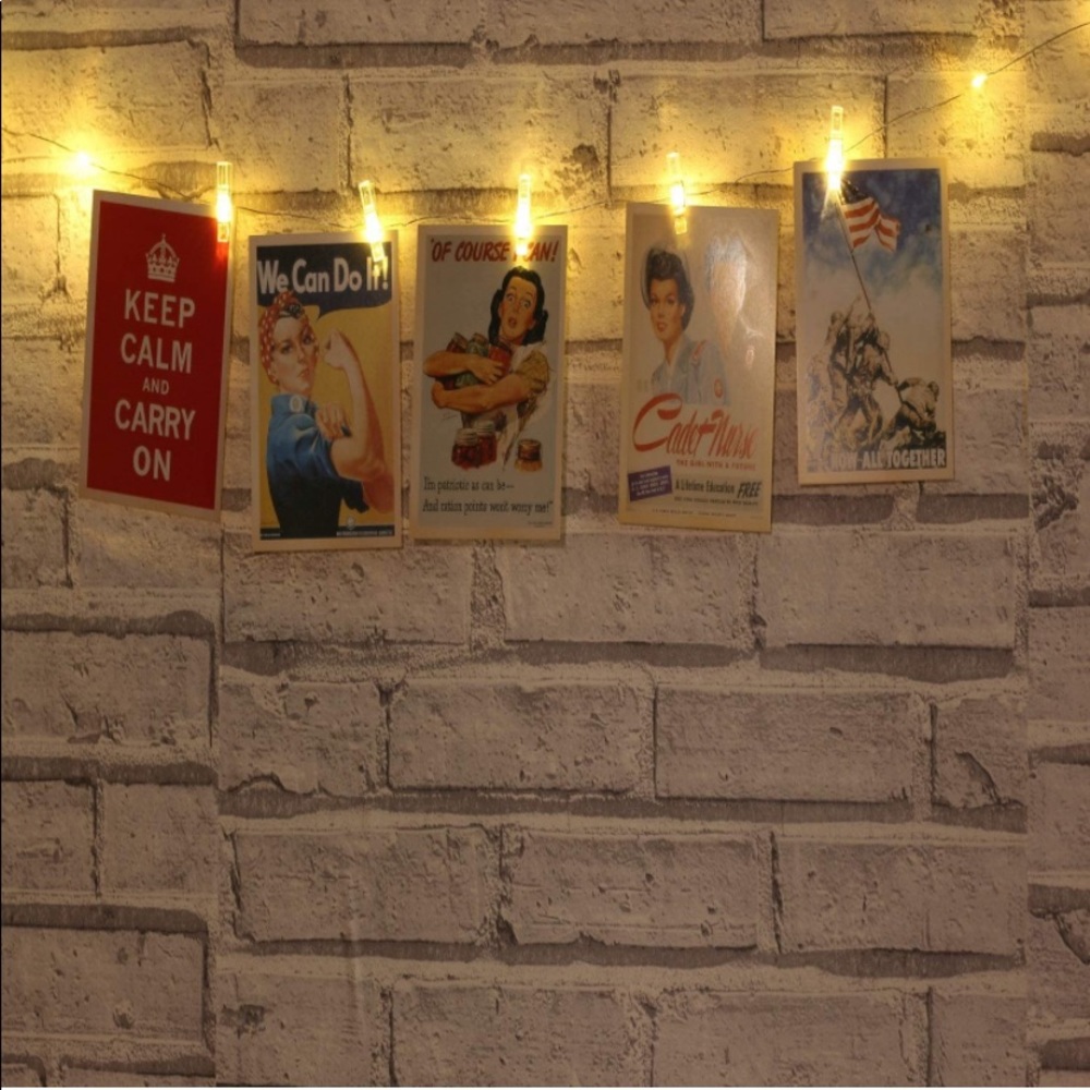 Lights that hold pictures